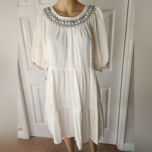 Old Navy Puffed Sleeve Tired Min Dress Size S